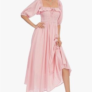 Elegant Pink Women's Dress
